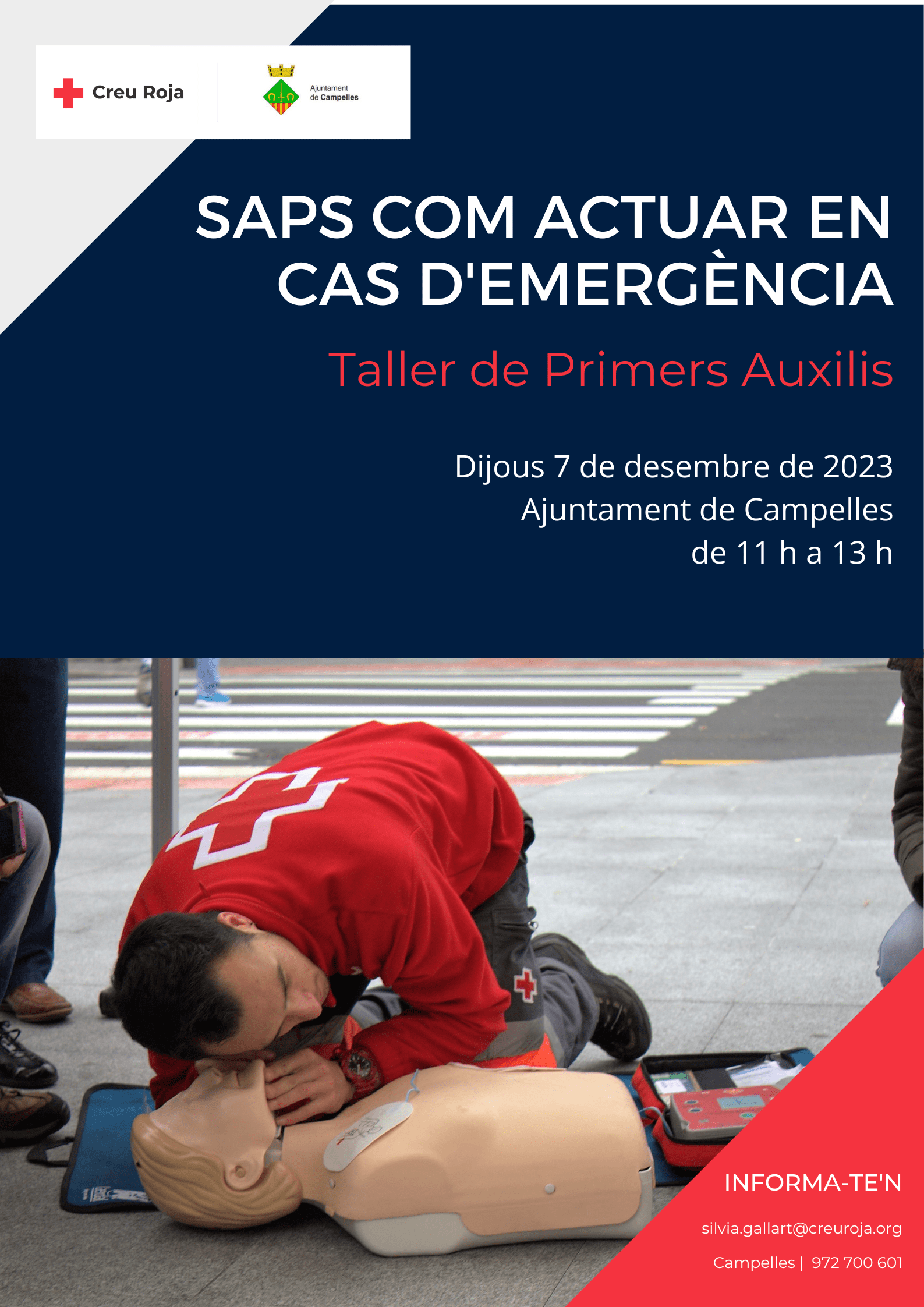 TALLER DE PRIMERS AUXILIS Web Oficial De L Ajuntament De Campelles