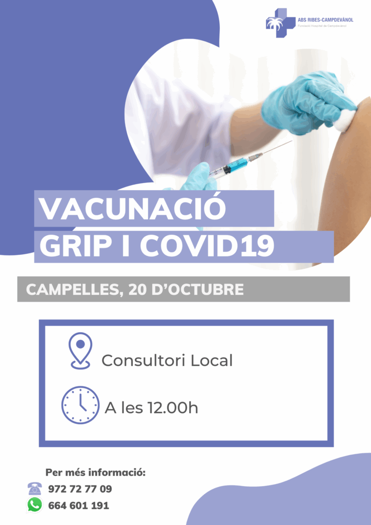 Vacunació Grip i Covid19 🦠💉